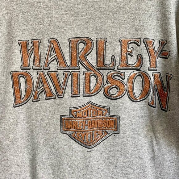 Harley Davidson of Kuwait Grey Cotton Tee Shirt with Colorful Graphic Mens Large - Picture 6 of 9
